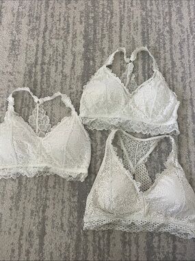 Lace Bralette Set - White Women's Intimates